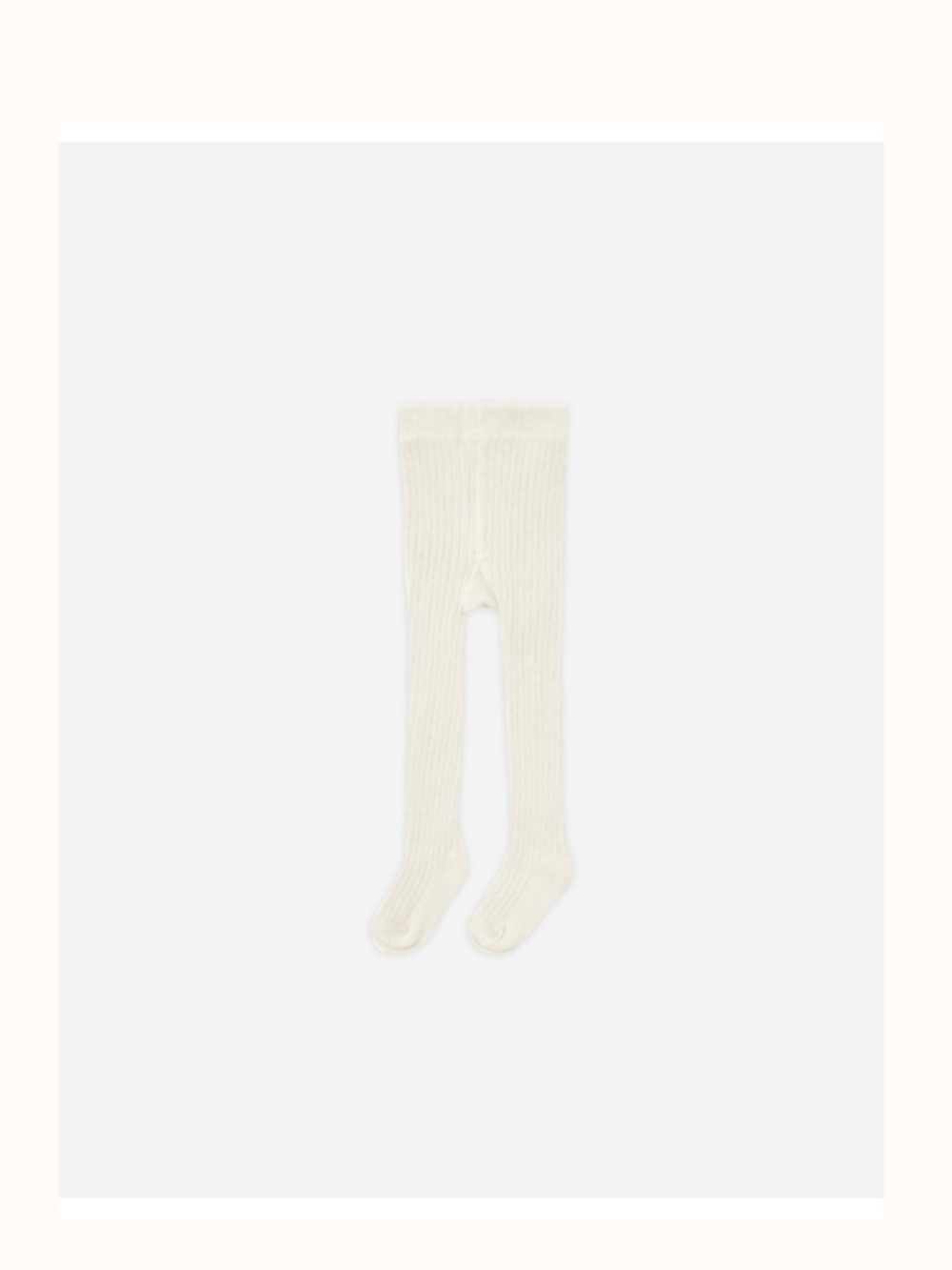 Quincy Mae 3-5Y Natural Tights, organic cotton - Picture 3 of 3